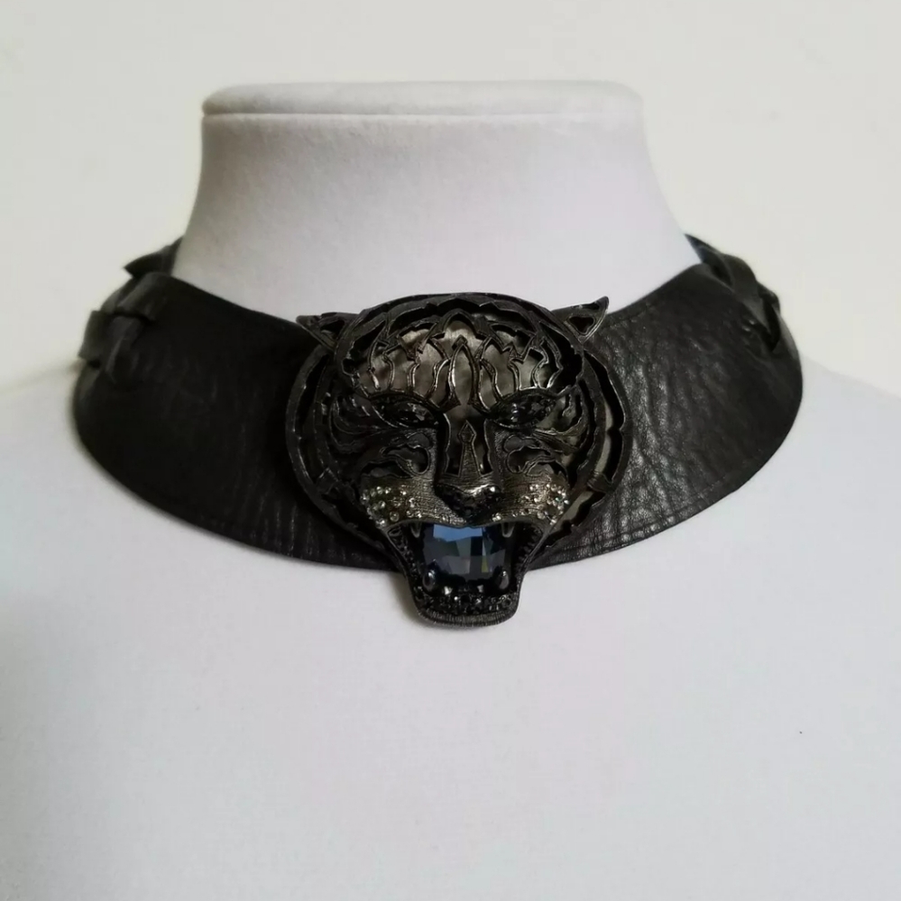 Lanvin tiger (panther) necklace/choker